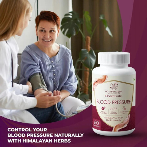 Go Ayurveda Dhanvantri Blood Pressure  Capsules (60cap)