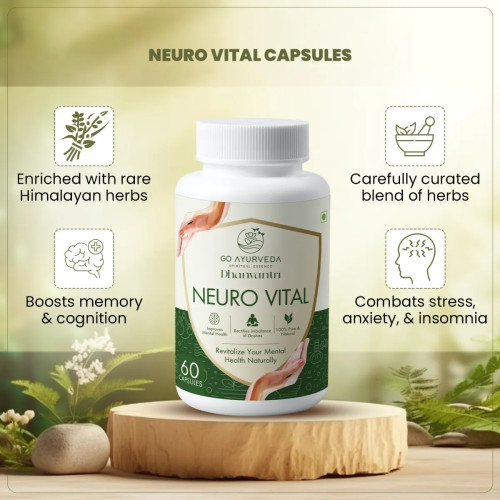Go Ayurveda Dhanvantri Neuro Vital  Capsules (60cap)