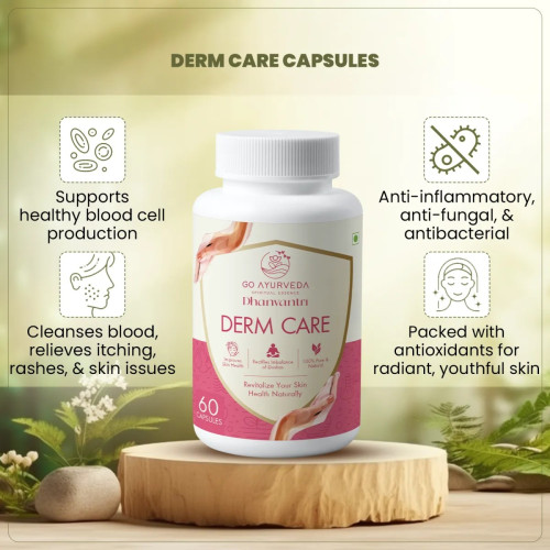 Go Ayurveda Dhanvantri Derm Care  Capsules (60cap)