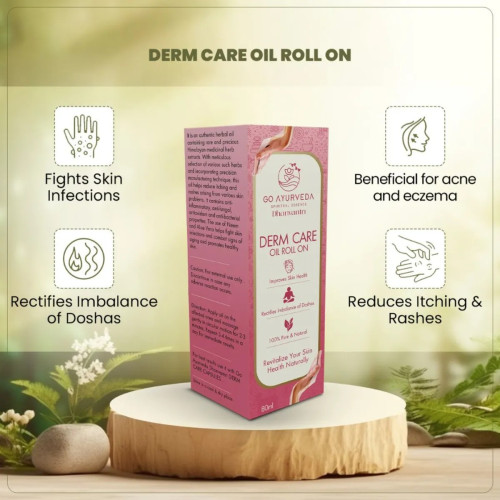 Go Ayurveda Dhanvantri Derm Care Oil Roll On (80ml)