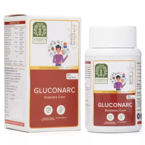 Vasishta Gluconarc Diabetes Care  Capsules (60 Tablets)