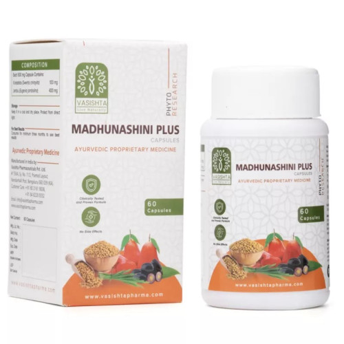 Vasishta Madhunashini Plus  Capsules (60cap)