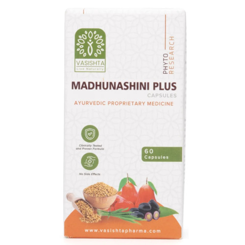 Vasishta Madhunashini Plus  Capsules (60cap)
