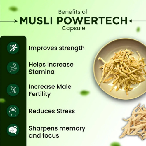 Cipzer Musli Powertech  Capsulesule (60cap, Pack of 2)