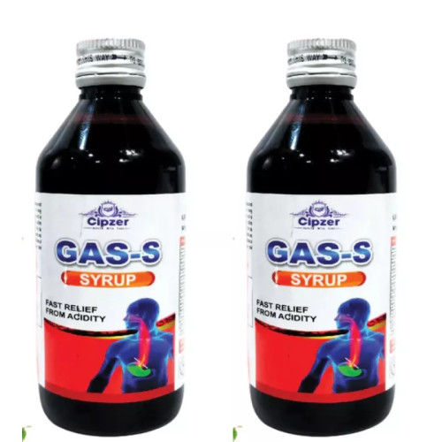 Cipzer Gas S Syrup (200ml, Pack of 2)