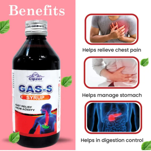 Cipzer Gas S Syrup (200ml, Pack of 2)