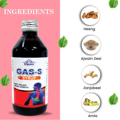 Cipzer Gas S Syrup (200ml, Pack of 2)