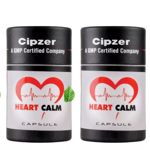 Cipzer Heart Calm  Capsulesule (60cap, Pack of 2)