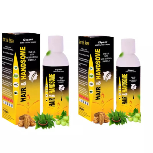 Cipzer Hair & Handsome Oil (100ml, Pack of 2)