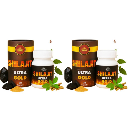 Cipzer Shilajit Ultra Gold  Capsulesule (30cap, Pack of 2)