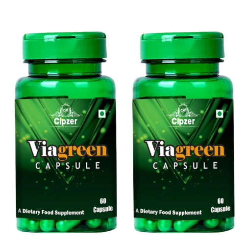Cipzer Viagreen  Capsulesule (60cap, Pack of 2)