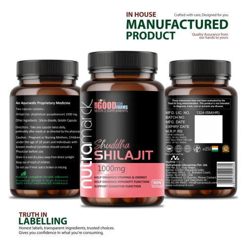 Nutramarck Shuddha Shilajit 1000mg (90cap)