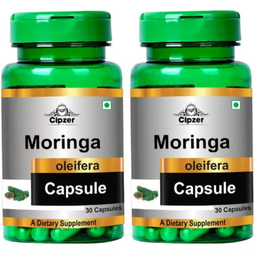 Cipzer Moringa Oleifera  Capsulesule (30cap, Pack of 2)