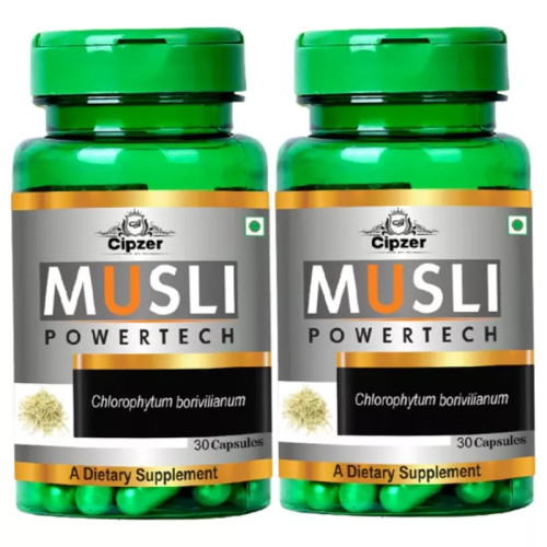 Cipzer Musli Powertech  Capsulesule (30cap, Pack of 2)