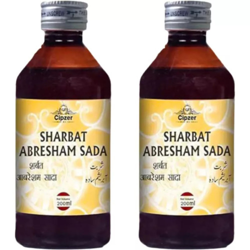 Cipzer Sharbat Abresham Sada (200ml, Pack of 2)