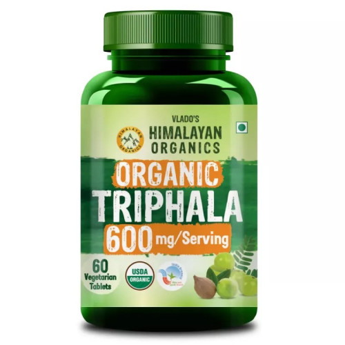 Vlado's Himalayan Organics Triphala  Tablets 600mg (60 Tablets)