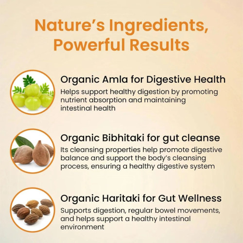 Vlado's Himalayan Organics Triphala  Tablets 600mg (60 Tablets)