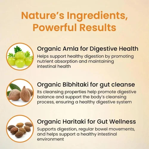 Vlado's Himalayan Organics Triphala  Tablets 600mg (60 Tablets)