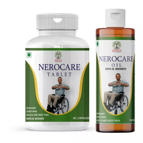 Zenius Nerocare  Tablets + Nerocare Oil (60 Tablets + 100ml Oil) (1Pack)