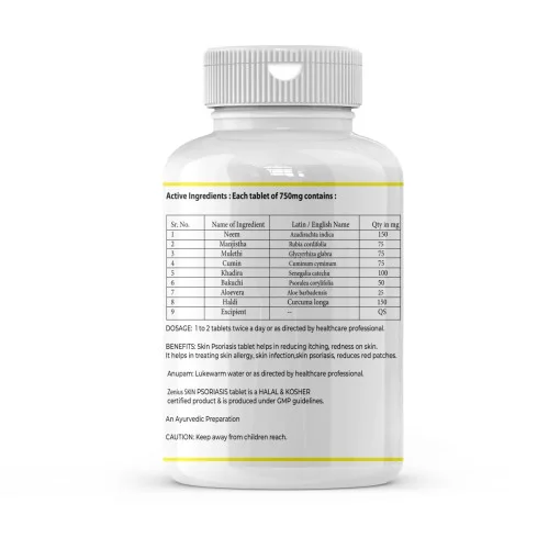 Zenius Psoriasis  Tablets (60 Tablets)