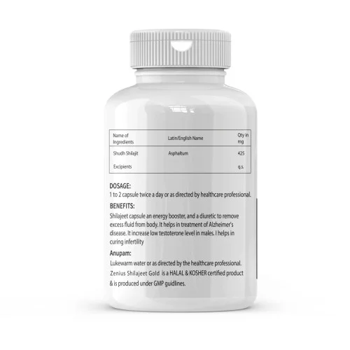 Zenius Shilajit Gold  Capsules (60cap)