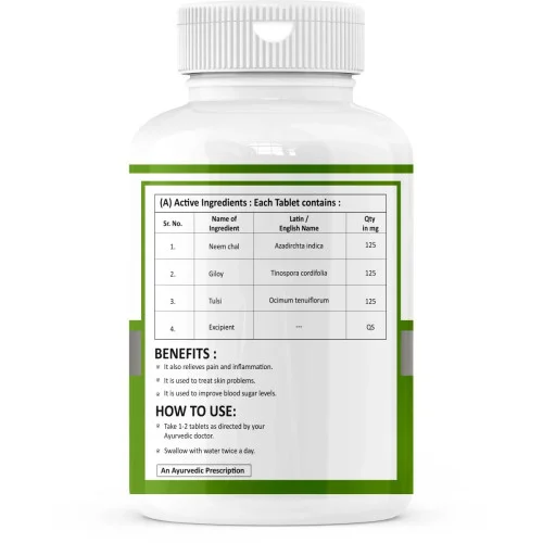 Zenius Neem Giloy Tulsi  Tablets (60 Tablets)