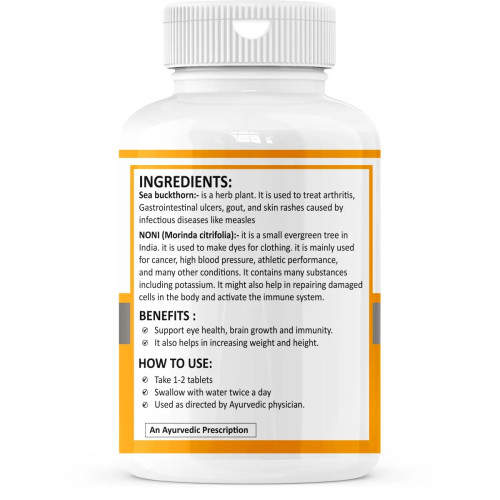 Zenius Noni Seabuckthorn  Tablets (60 Tablets)