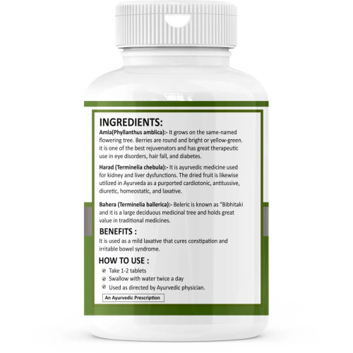 Zenius Triphala  Tablets (60 Tablets)