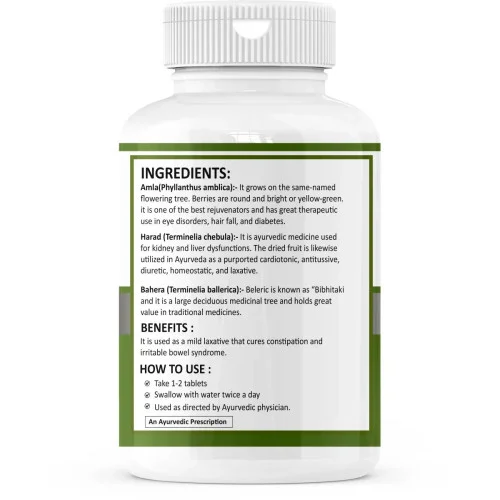 Zenius Triphala  Tablets (60 Tablets)