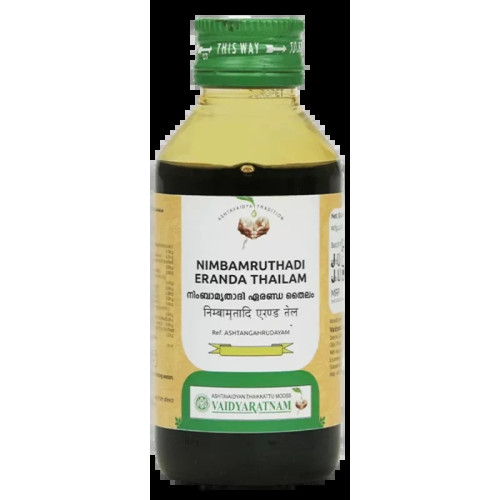 Vaidyaratnam Nimbamrithadi Castor Oil (100ml)