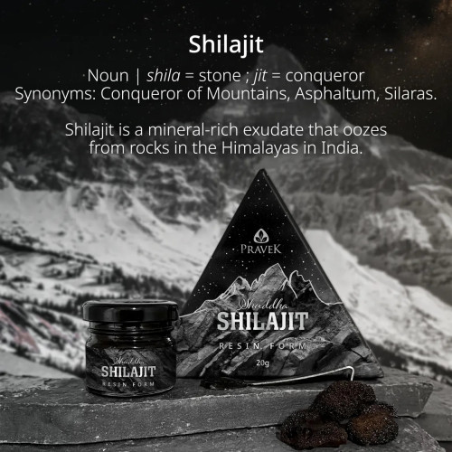 Pravek Shuddha Shilajit Resin Form (20g)
