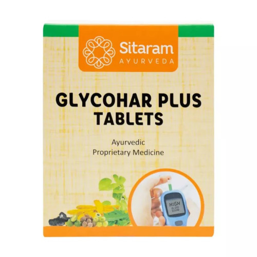 Sitaram Ayurveda Glycohar Plus  Tablets (60 Tablets)