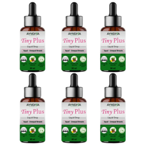 Ayudiva Herbals Tiny Plus Breast Liquid Drop (30ml, Pack of 6)