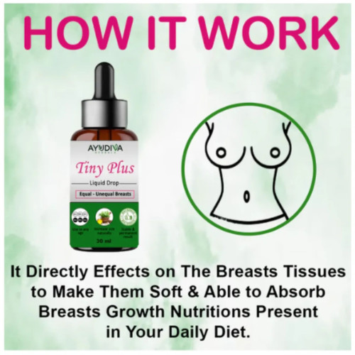 Ayudiva Herbals Tiny Plus Breast Liquid Drop (30ml, Pack of 6)