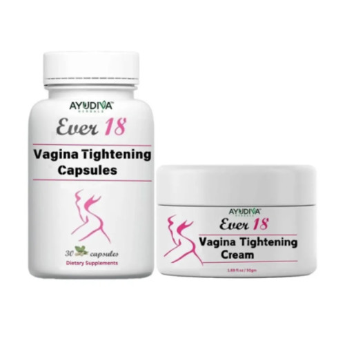 Ayudiva Herbals Vagina Tightening  Capsulesule And Cream Combo Ever18  Capsulesule And Cream Combo (30  Capsulesule + Cream 50g) (1Pack)