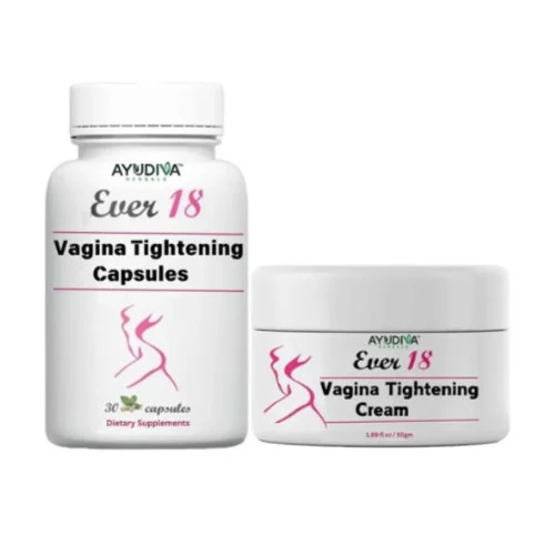 Ayudiva Herbals Vagina Tightening  Capsulesule And Cream Combo Ever18  Capsulesule And Cream Combo (30  Capsulesule + Cream 50g) (1Pack, Pack of 3)