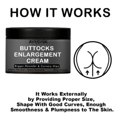 Ayudiva Herbals Buttocks Enlargement Cream (50g)