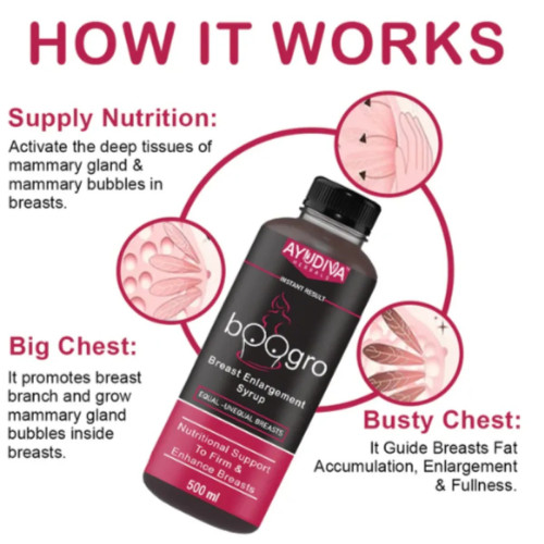 Ayudiva Herbals Boogro Breast Enlargment Syrup (500ml)