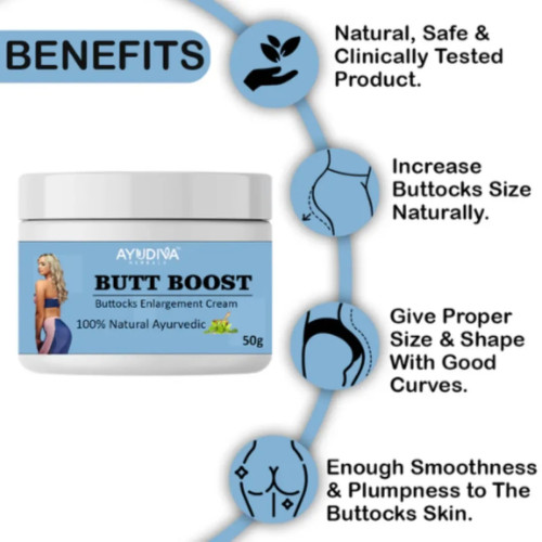 Ayudiva Herbals Butt Boost Buttocks Enlargement Cream (50g)