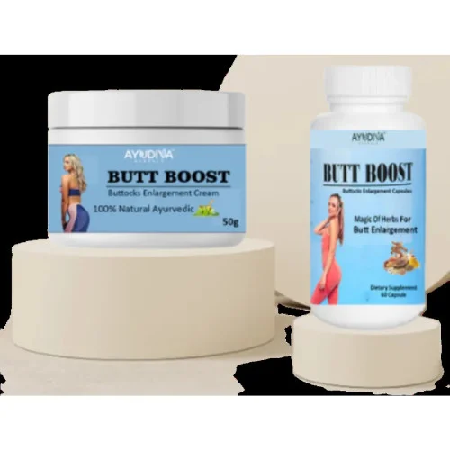 Ayudiva Herbals Butt Boost Buttocks Enlargement Cream And  Capsulesule Combo (Cream 50g + 60  Capsulesule) (1Pack)