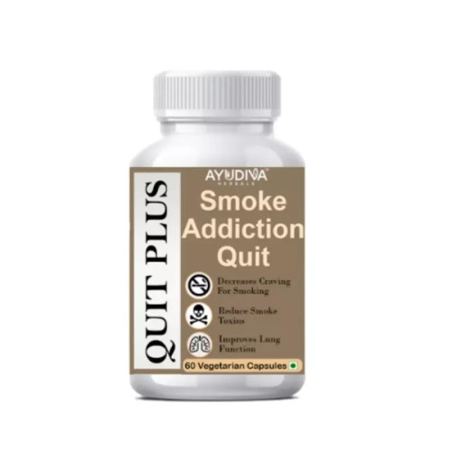 Ayudiva Herbals Quit Plus Smoke Addiction  Capsules (60cap)