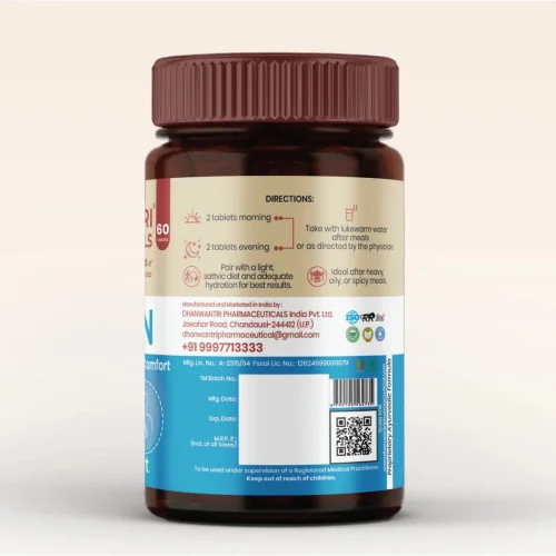 Dhanwantri Pharmaceuticals Acidetain (60 Tablets)