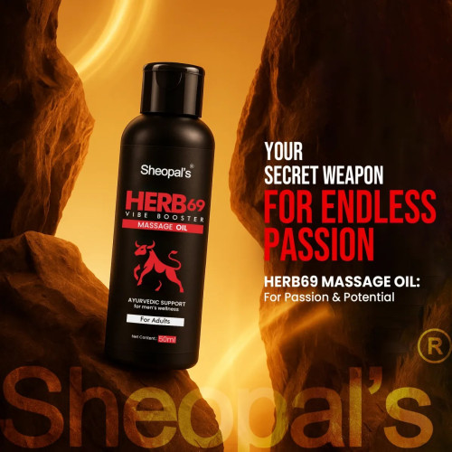 Sheopals Herb 69 Vibe Booster Massage Oil (50ml, Pack of 3)