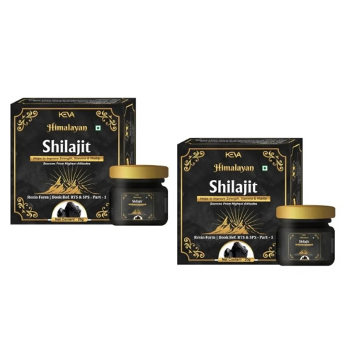 Keva Himalayan Shilajit Resin Form (20g, Pack of 2)