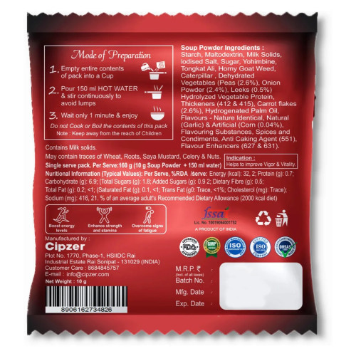 Cipzer Wild Horse Plus Mixed Vege Tabletsle Wellness Soup Powder (10g)