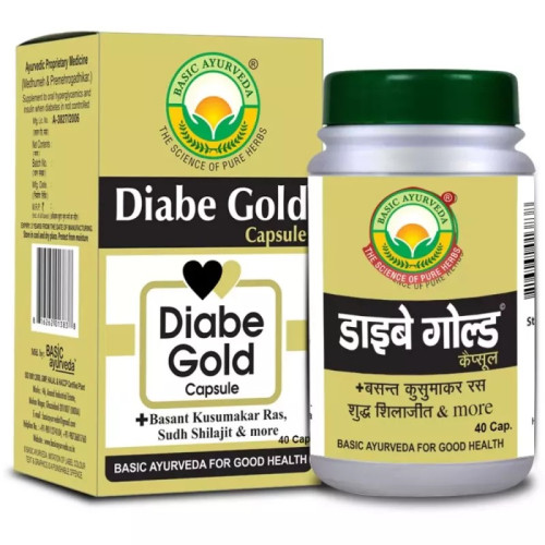 Basic Ayurveda Diabe Gold  Capsulesule (40 Capsules)