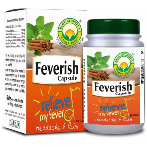 Basic Ayurveda Feverish  Capsulesule (40 Capsules)