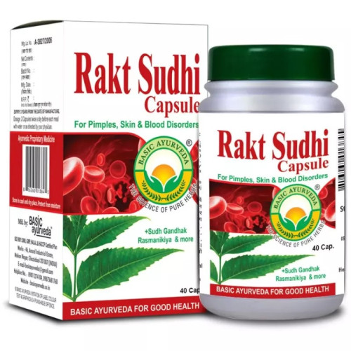 Basic Ayurveda Rakt Sudhi  Capsulesule (40 Capsules)