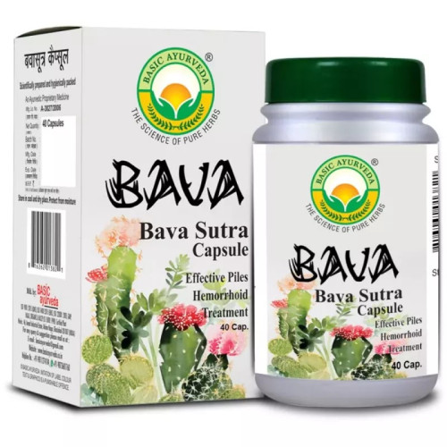 Basic Ayurveda Bava Sutra  Capsulesule (40 Capsules)