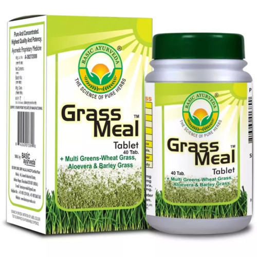 Basic Ayurveda Grass Meal  Tablet (40 Tablets)